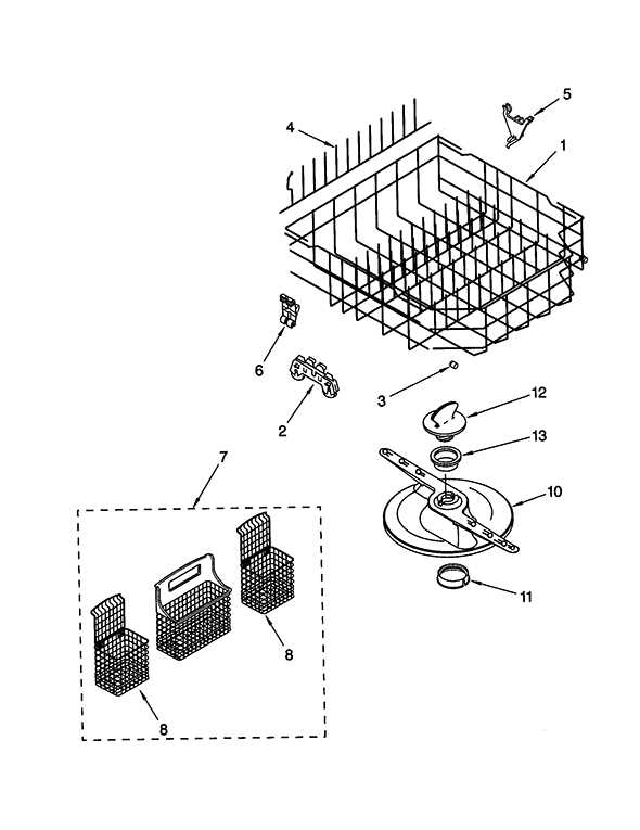 kenmore ultra wash dishwasher model 665 parts diagram