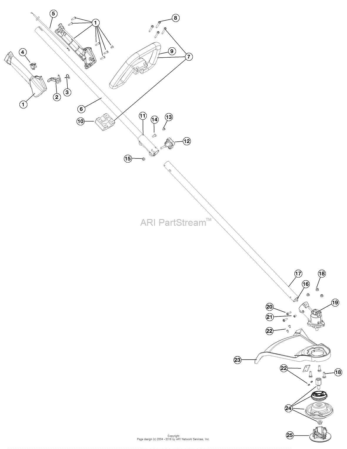 craftsman trimmer parts diagram