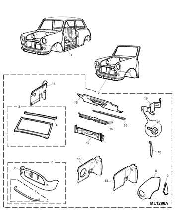 mini cooper body parts diagram