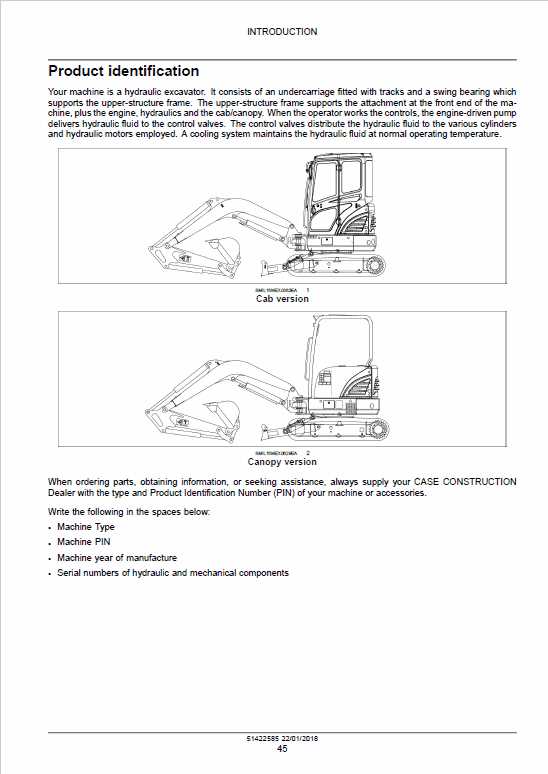 mini excavator parts diagram