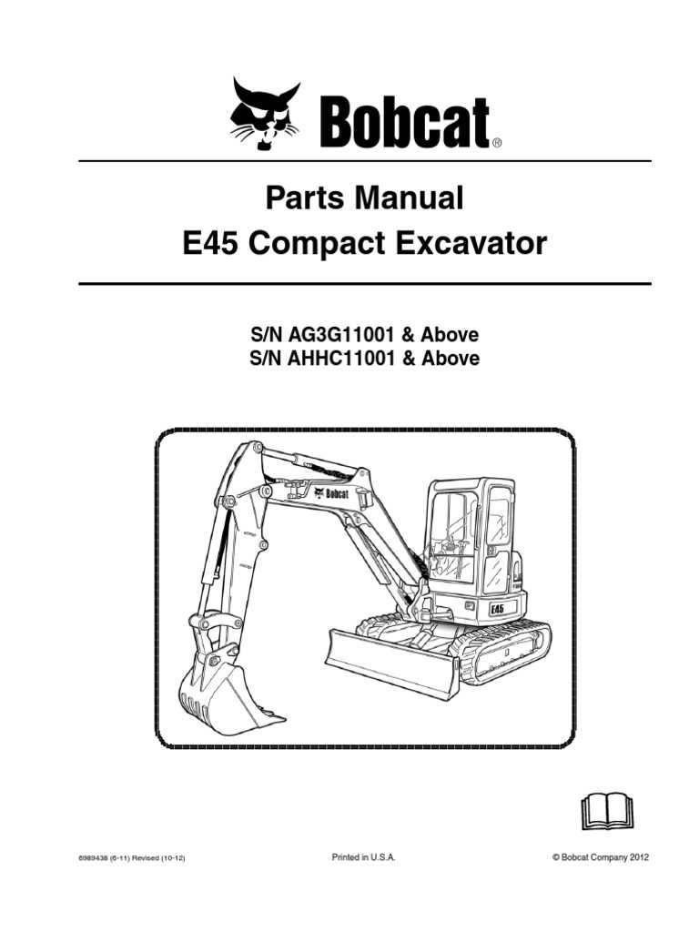 mini excavator parts diagram