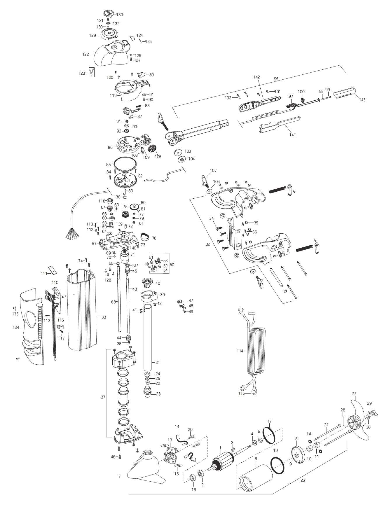 minn kota riptide 55 parts diagram