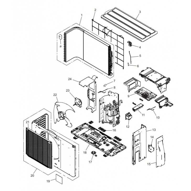 mitsubishi mini split parts diagram