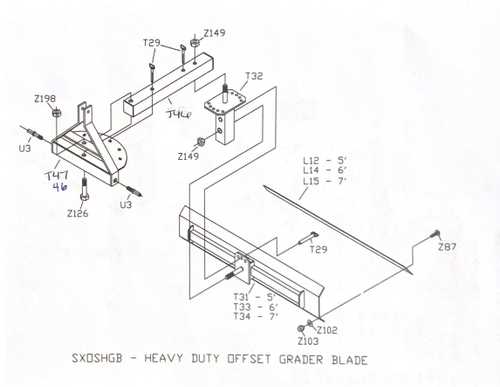 box blade parts diagram