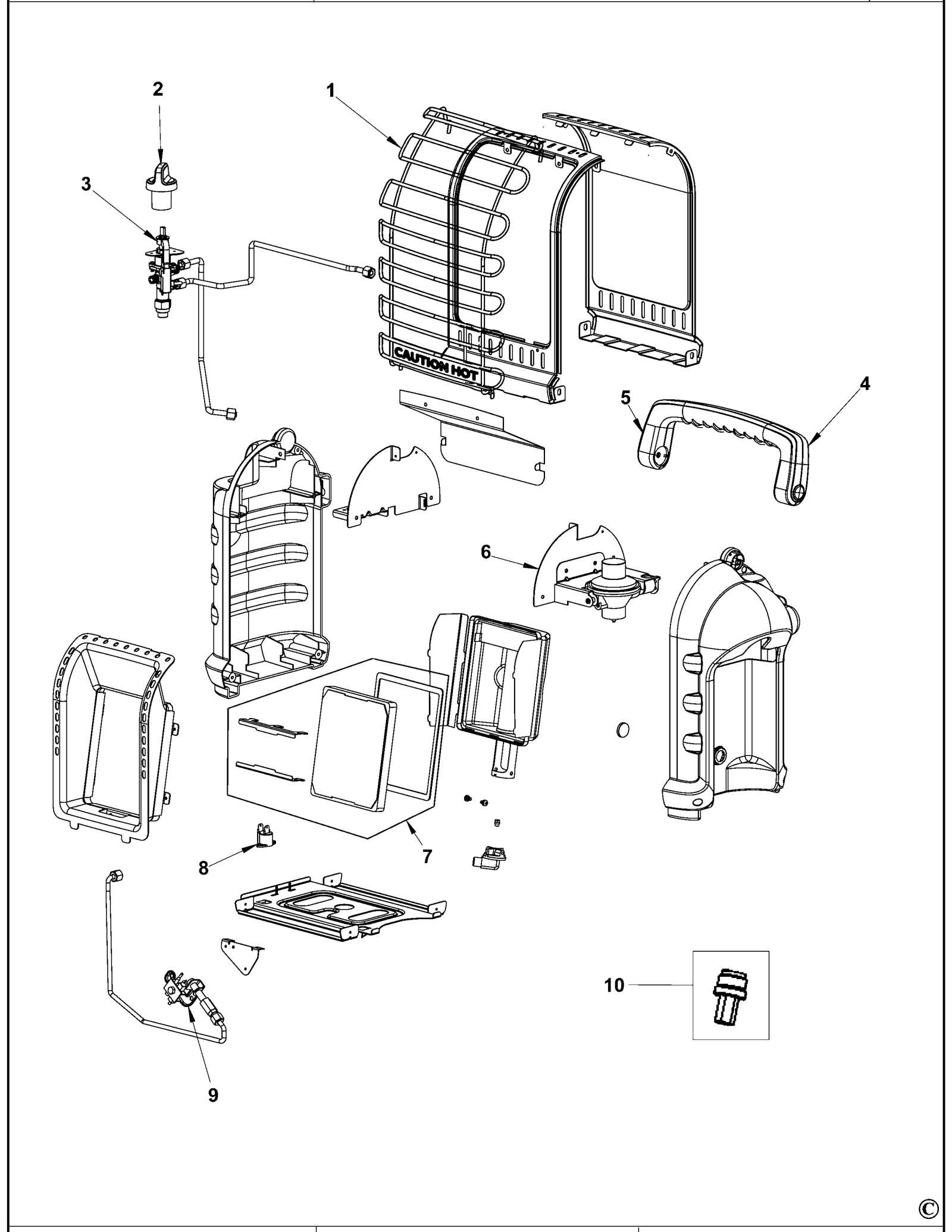 mr buddy heater parts diagram