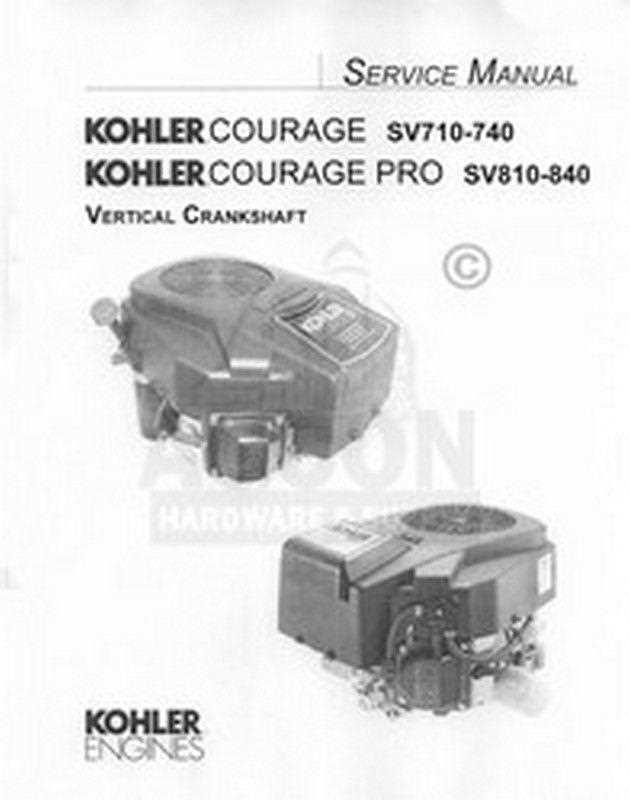 kohler courage 20 parts diagram