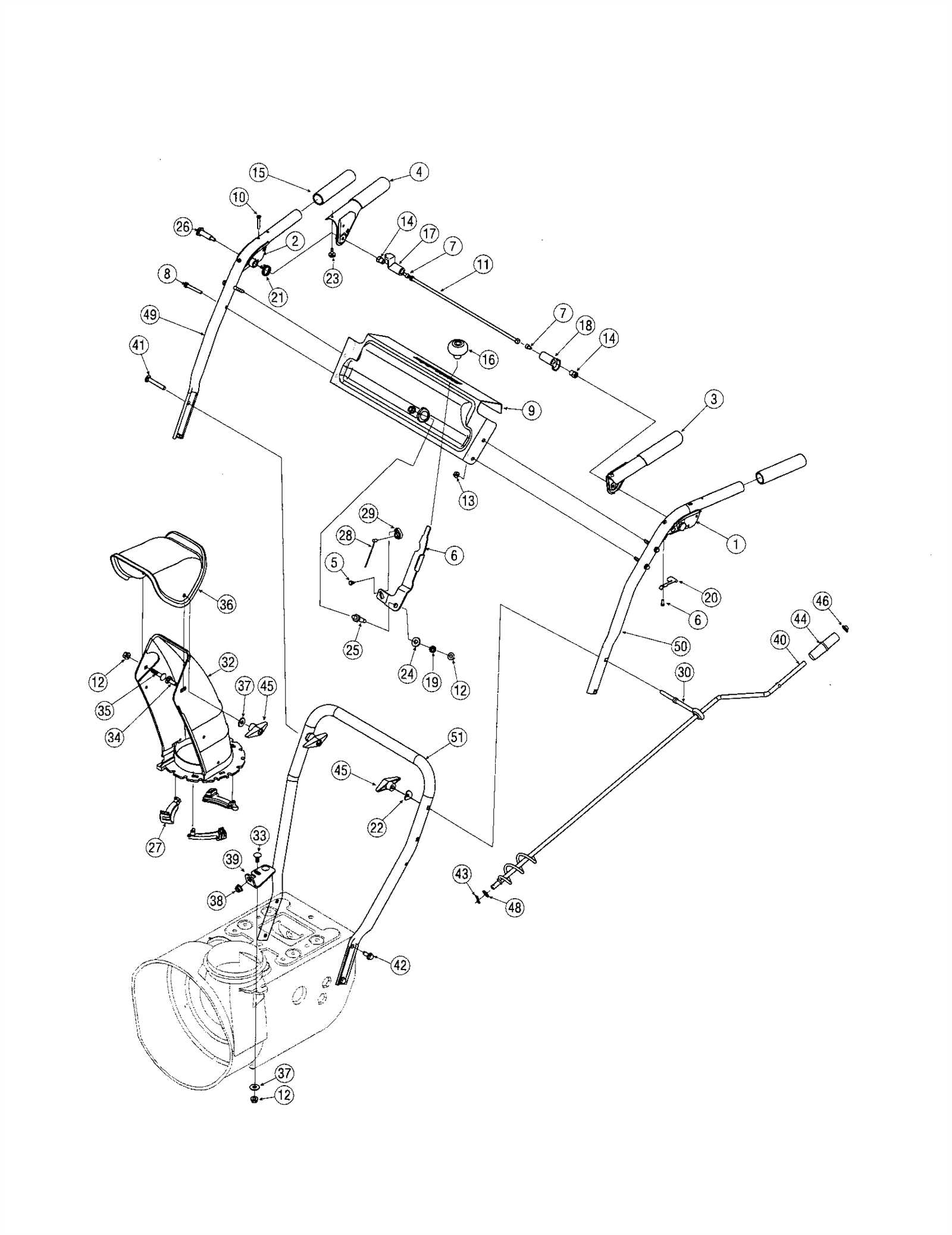 mtd 8 26 snowblower parts diagram