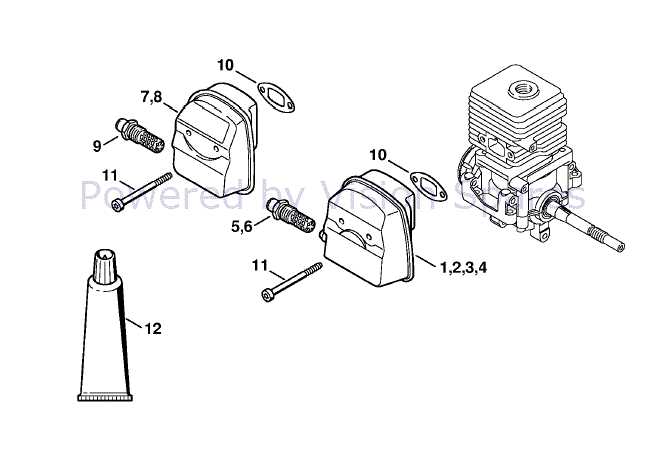 muffler parts diagram