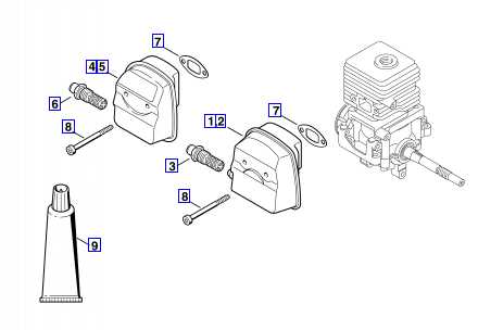 muffler parts diagram