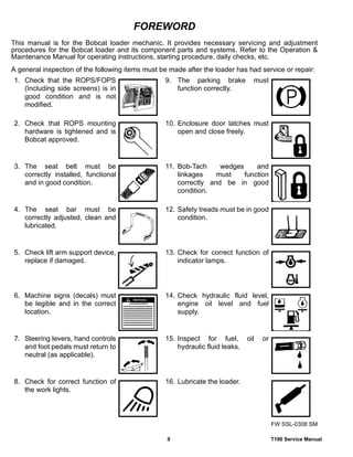 bobcat t190 parts diagram