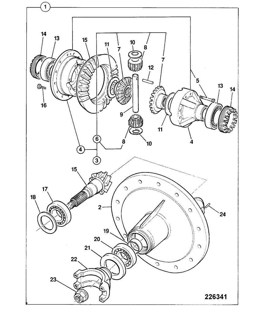 differential assembly differential parts diagram