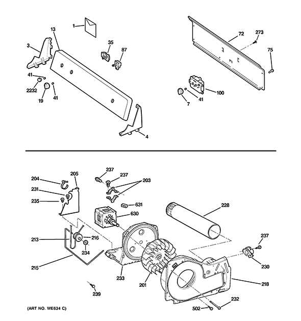 hotpoint dryer parts diagram