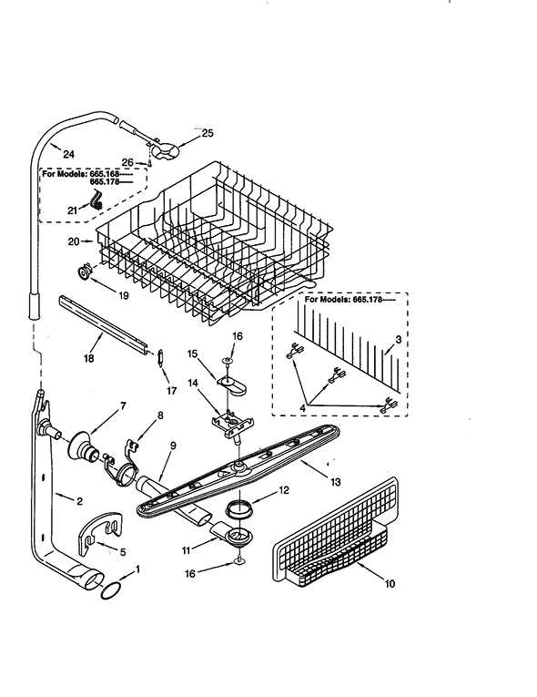 kenmore 665 parts diagram