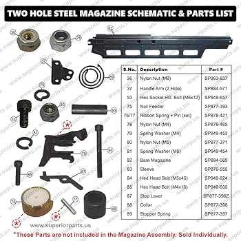 nail gun parts diagram