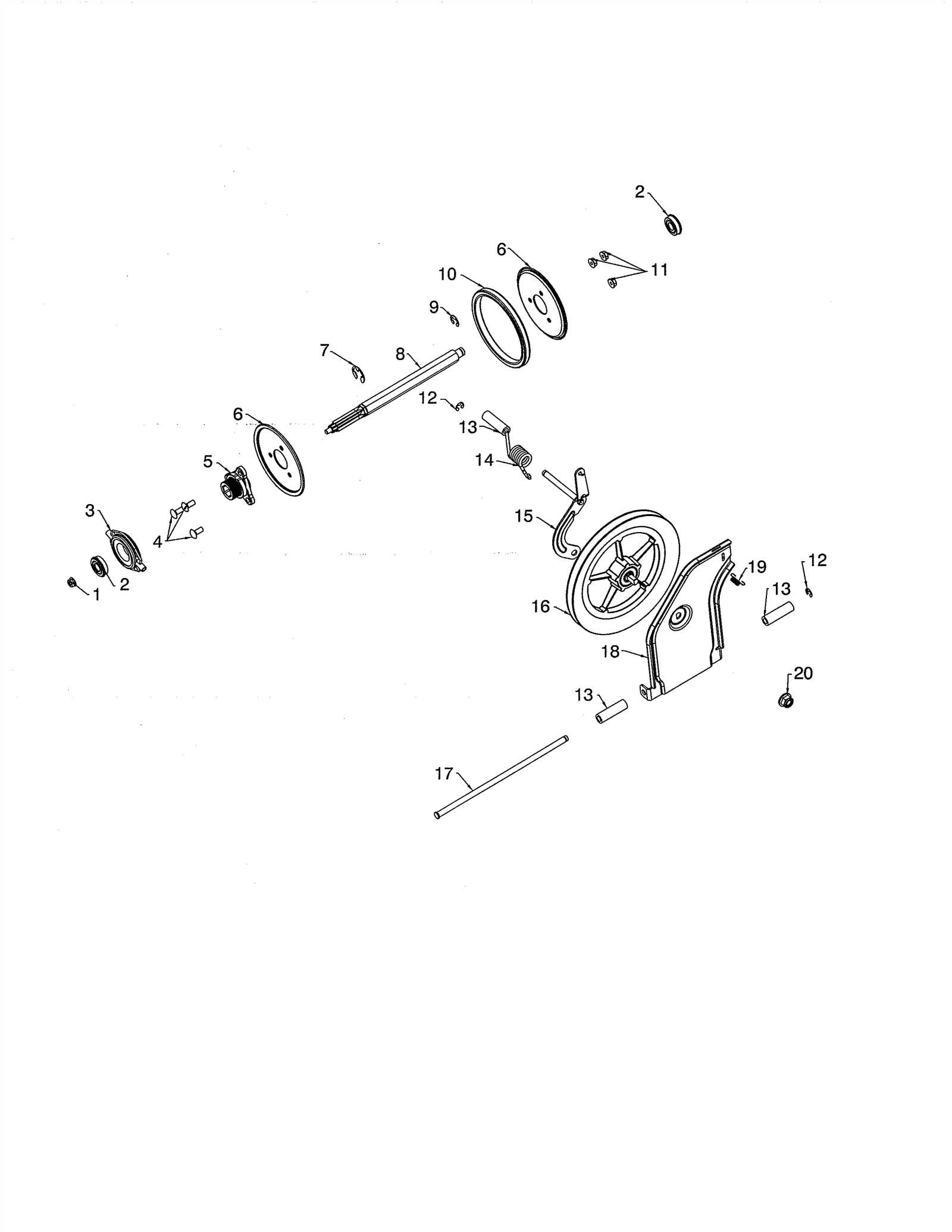 husqvarna snow blower parts diagram