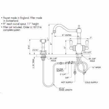 rohl faucet parts diagram