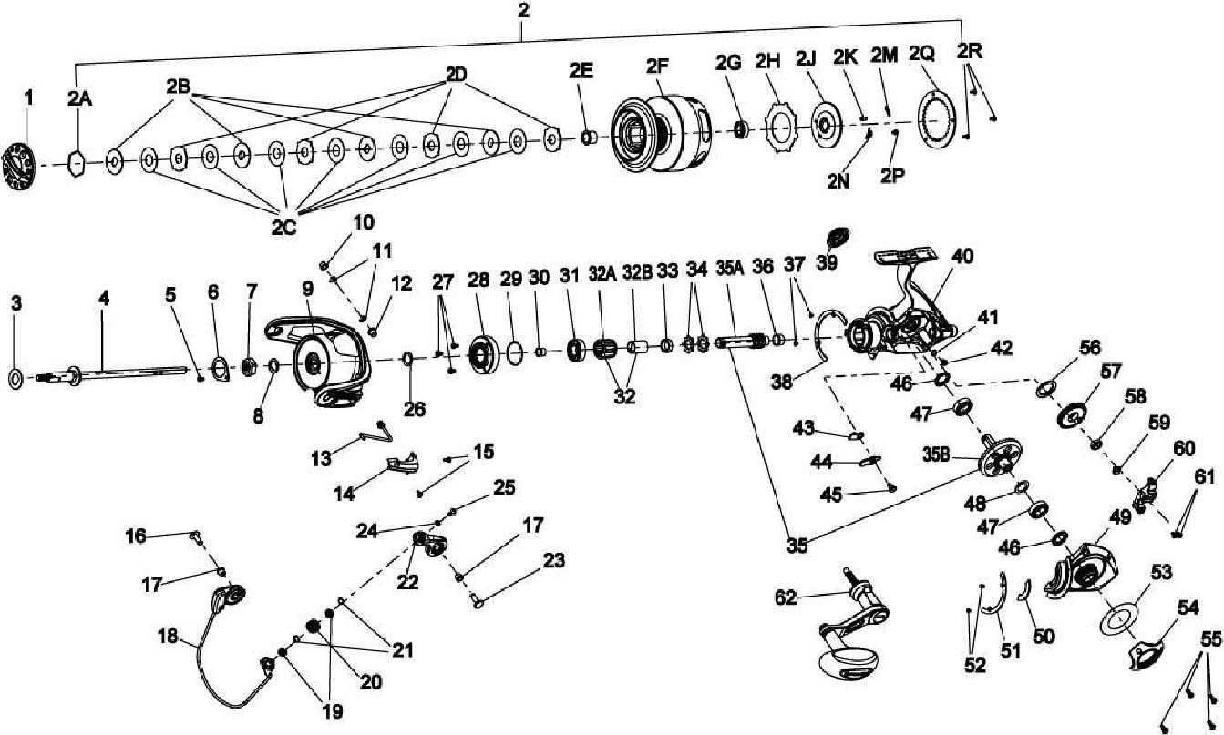 quantum fishing reel parts diagram