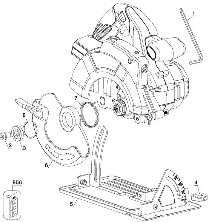 dewalt circular saw parts diagram