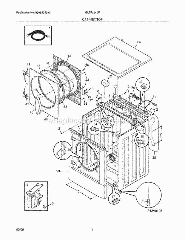 frigidaire parts diagram