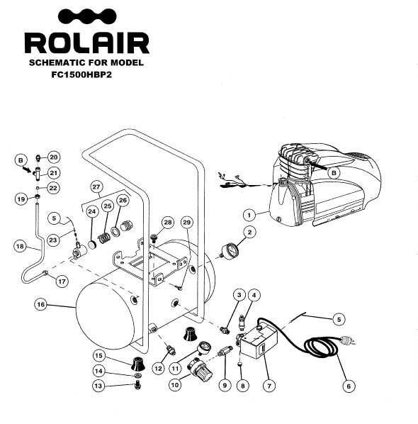 rolair compressor parts diagram