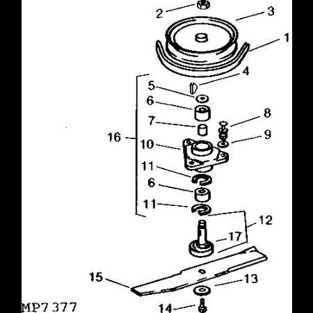 john deere 46 mower deck parts diagram