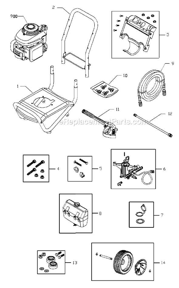 pressure washer parts diagram