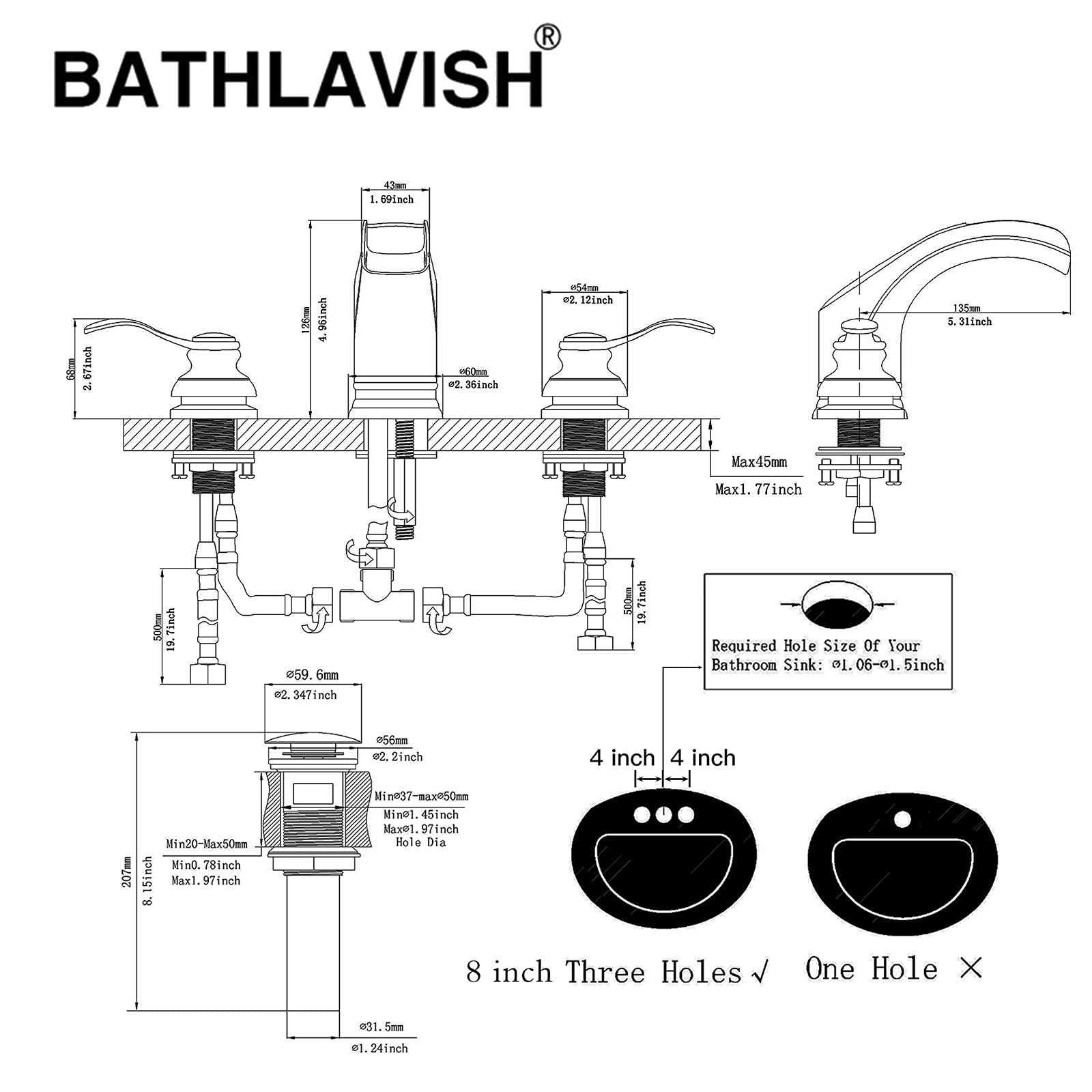 bathroom sink faucet parts diagram