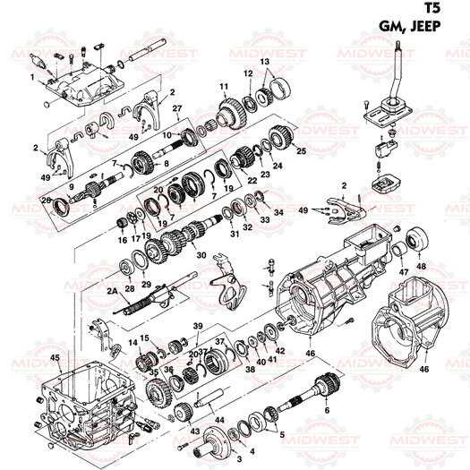 manual transmission parts diagram