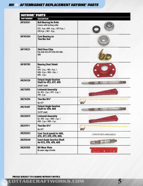 new holland 499 haybine parts diagram