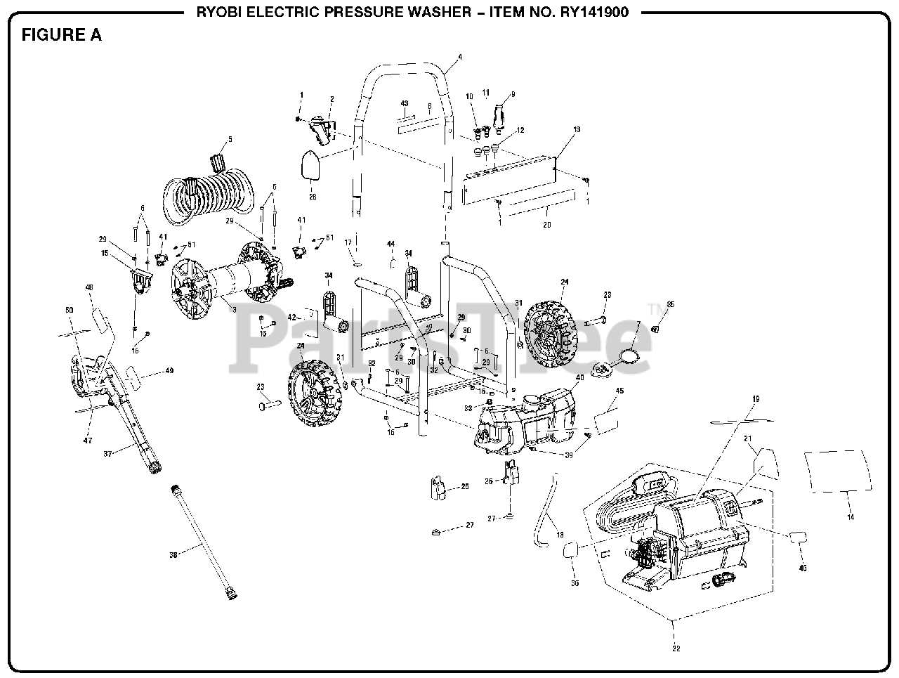 electric pressure washer parts diagram