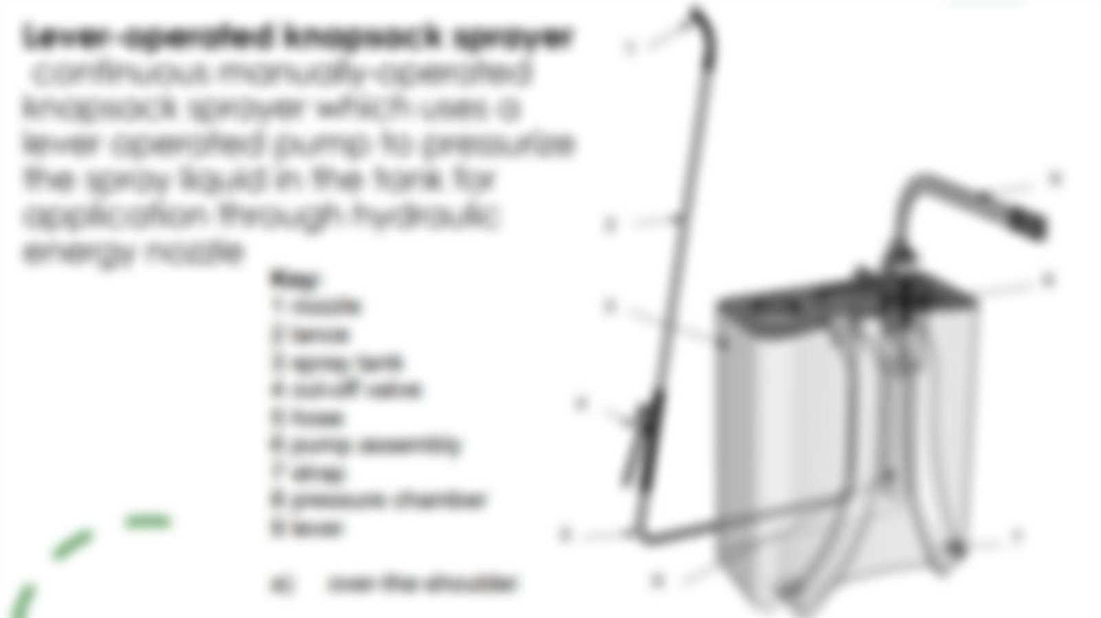 diagram knapsack sprayer parts