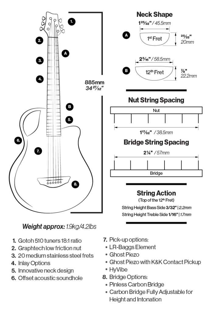 parts of the acoustic guitar diagram