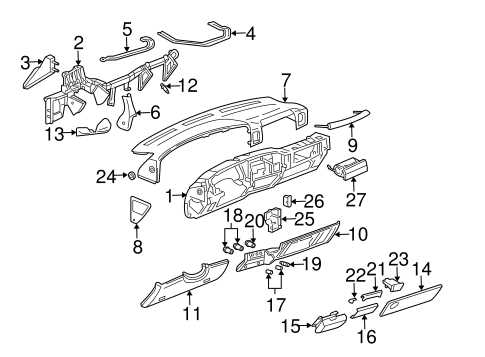 2000 chevy silverado 1500 parts diagram