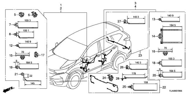 honda cr v body parts diagram