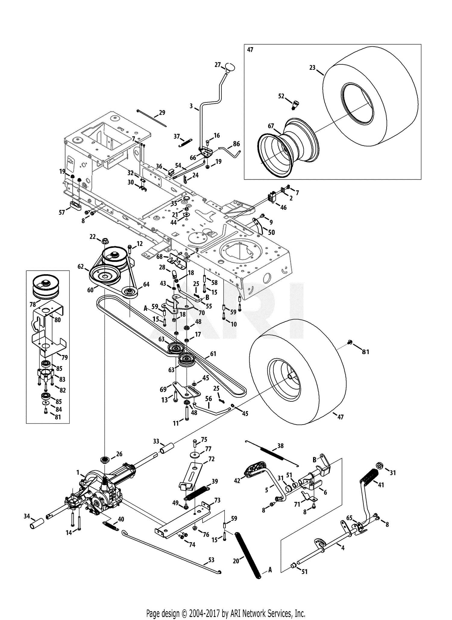 troy bilt bronco 42 parts diagram