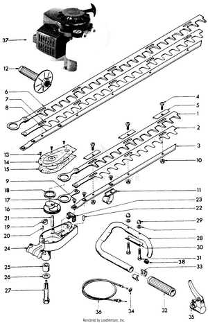 stihl edger parts diagram