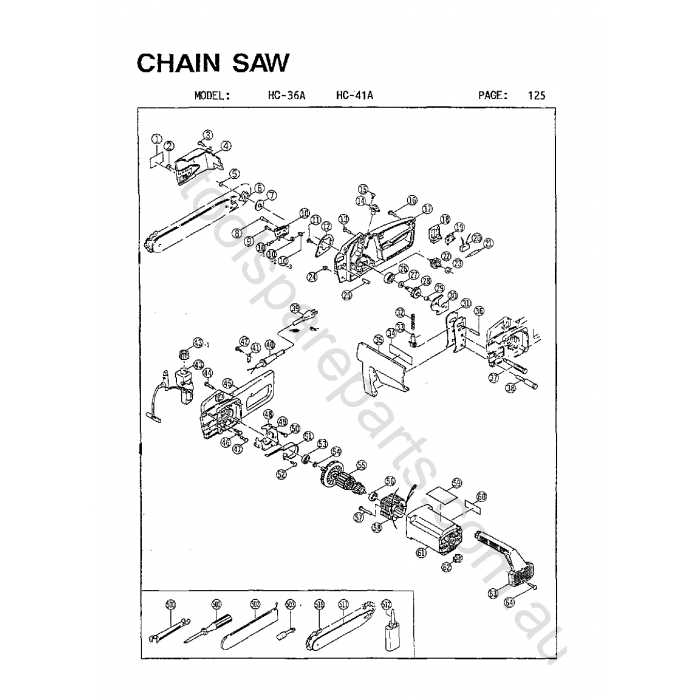 craftsman chainsaw parts diagram