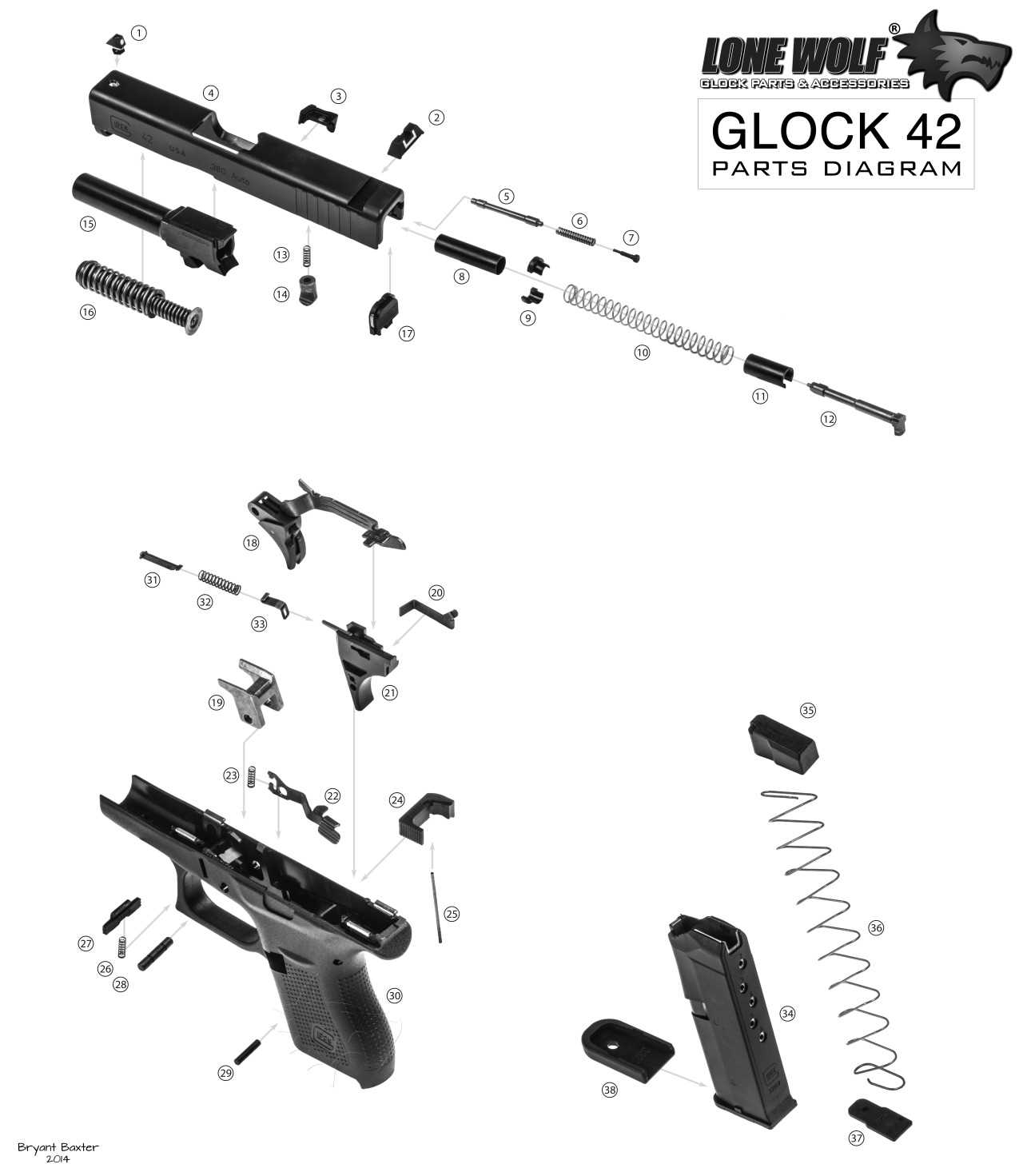 glock 43 parts diagram