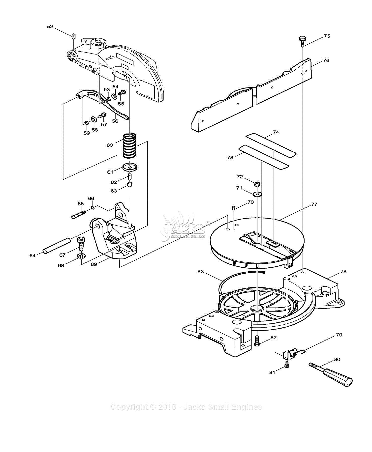 makita circular saw parts diagram