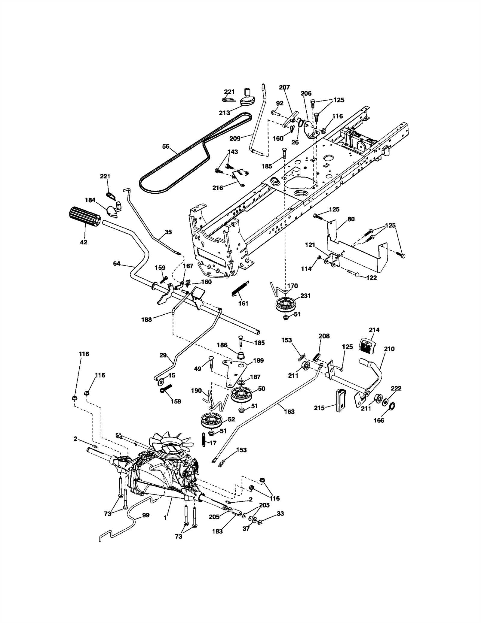 craftsman yt3000 parts diagram