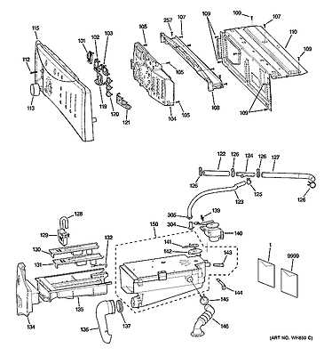 ge top load washer parts diagram