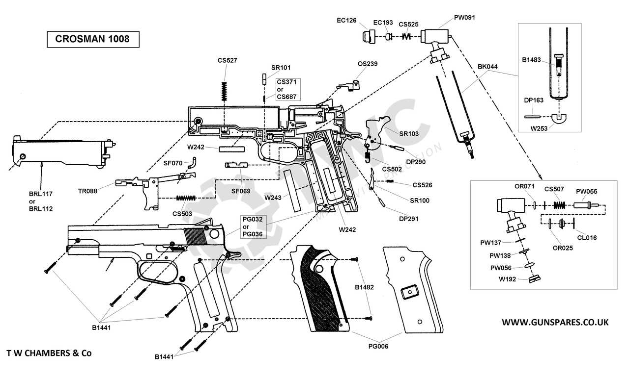 crosman legacy 1000 parts diagram