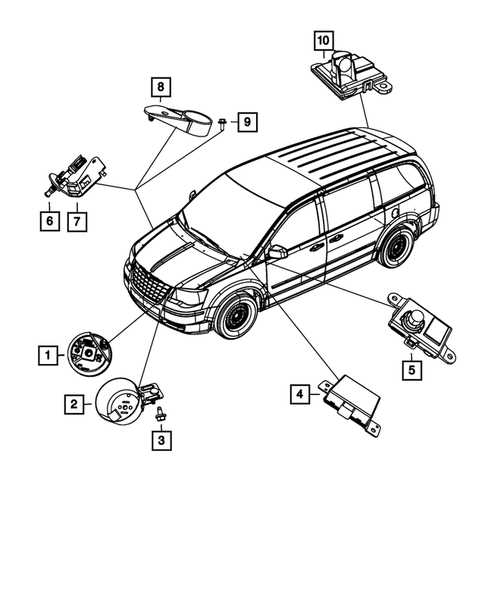 2014 chrysler town and country parts diagram