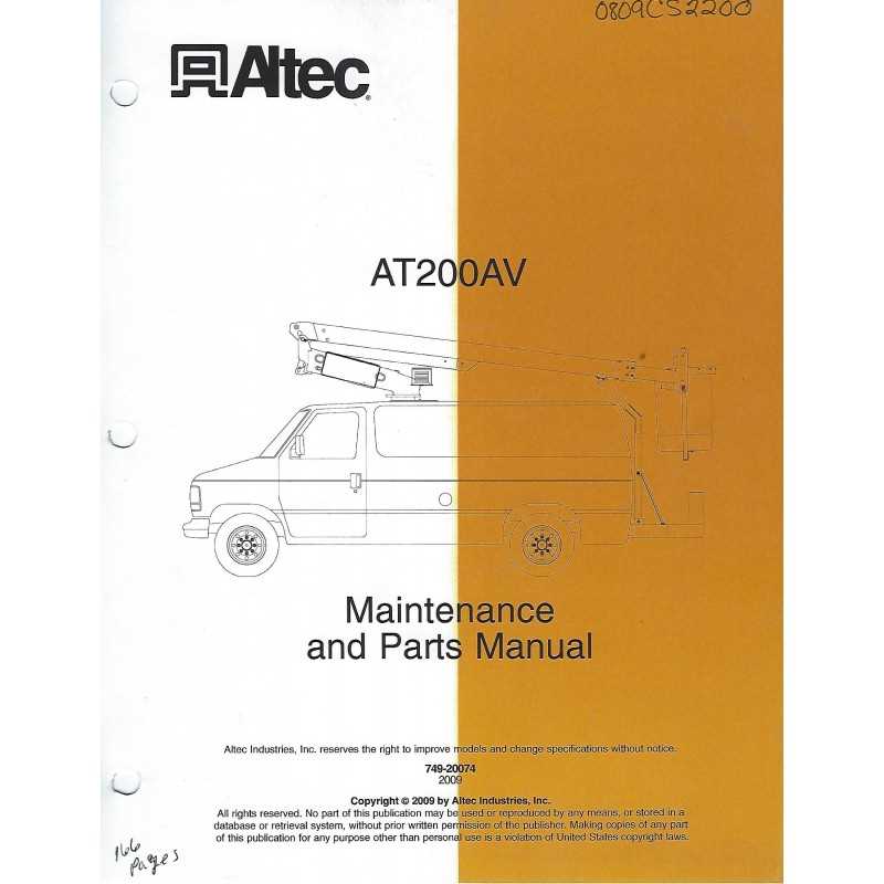 altec bucket truck parts diagram