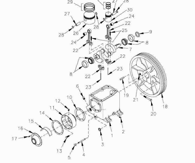 air compressor parts diagram