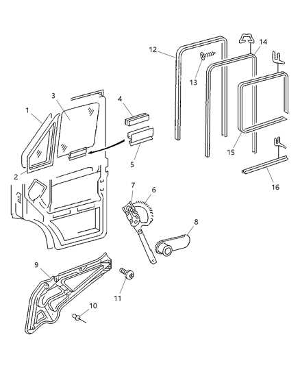ford f150 door parts diagram