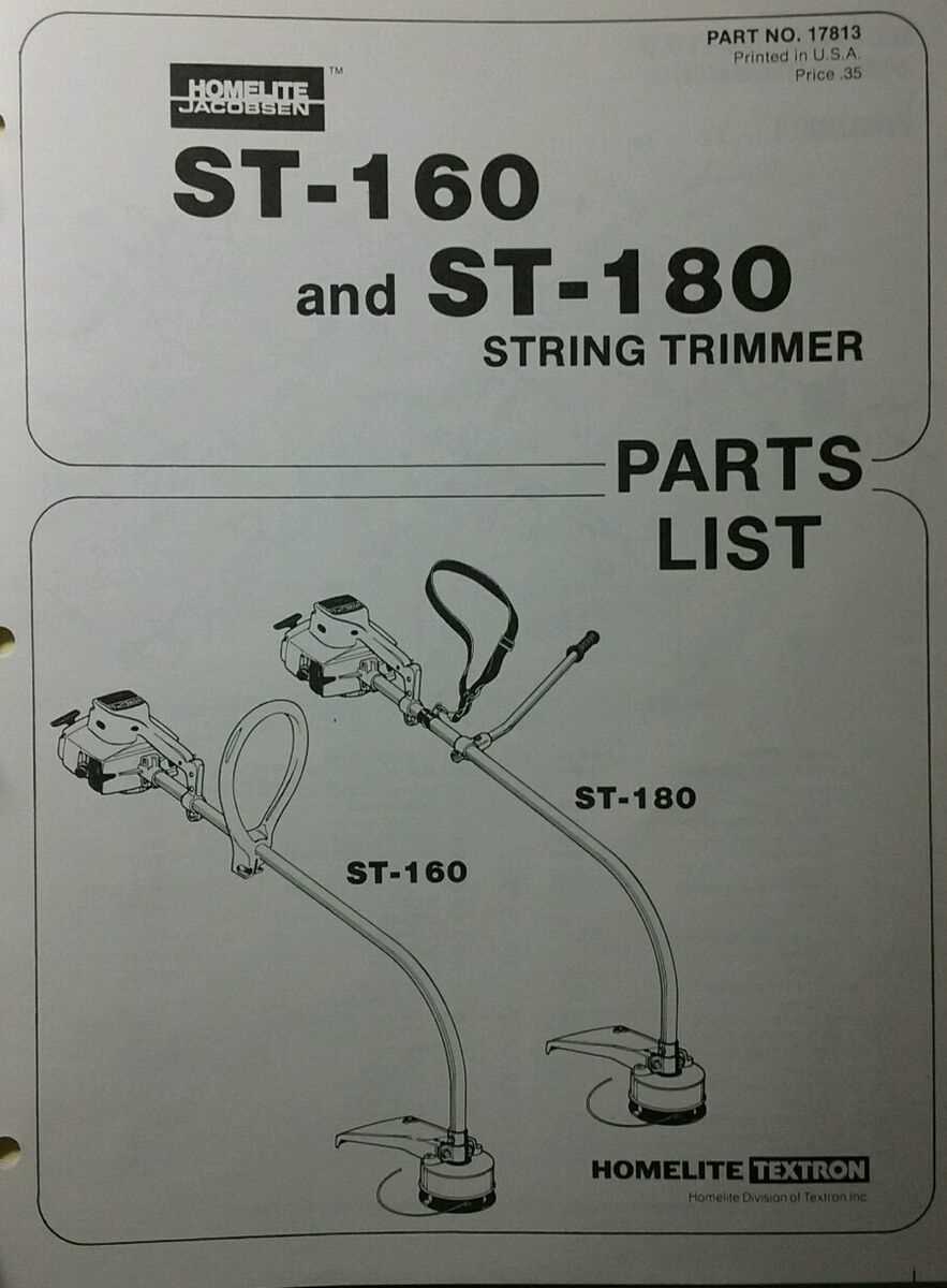 homelite string trimmer parts diagram