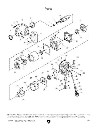 dewalt impact driver parts diagram