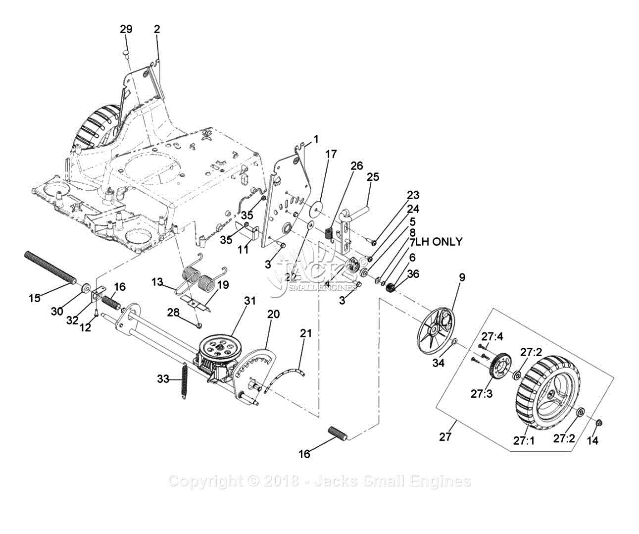 exmark mower parts diagram