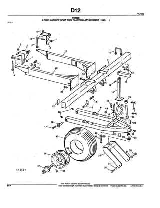 john deere 7100 planter parts diagram